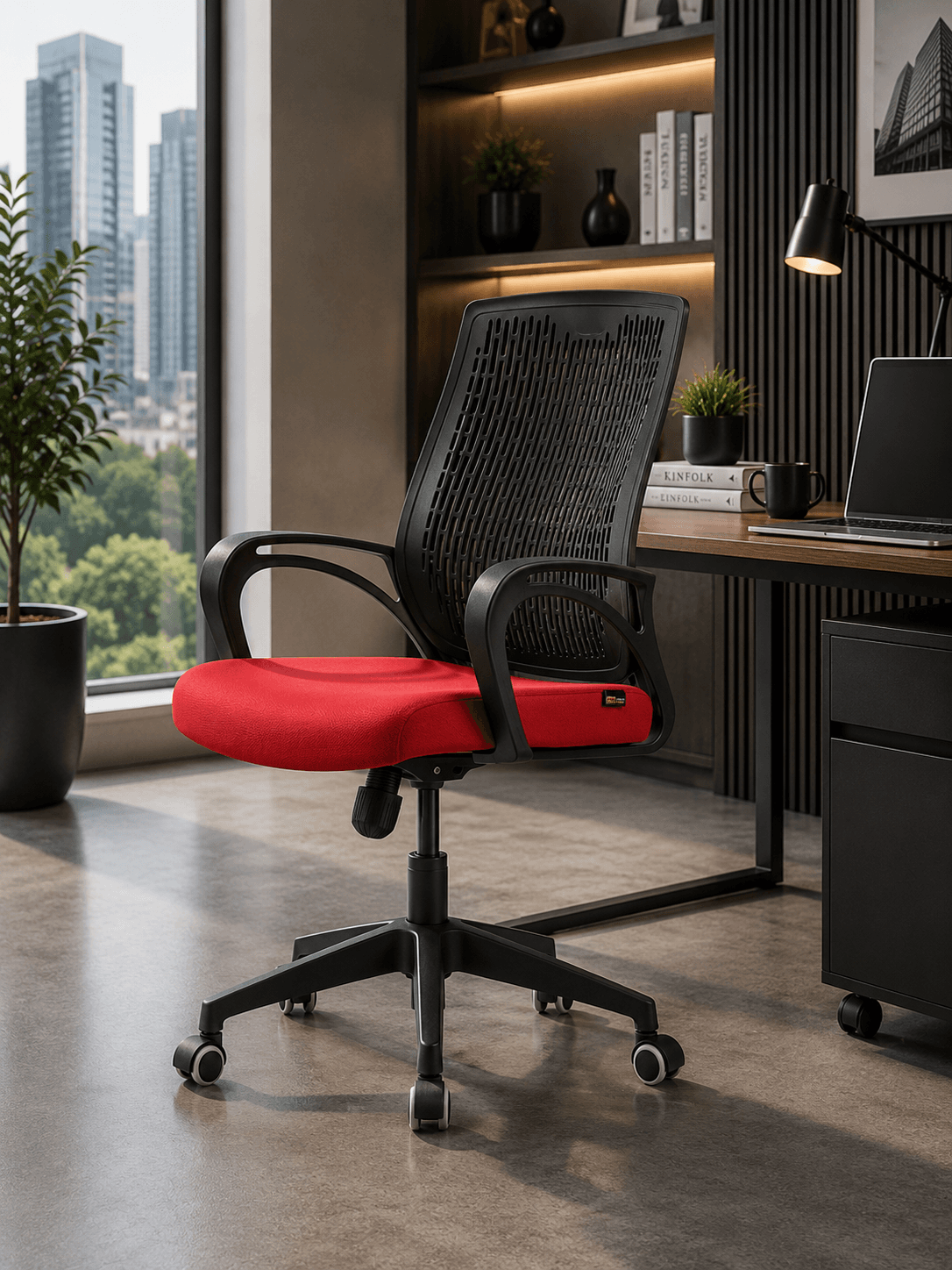 Ruby Red Task Chair